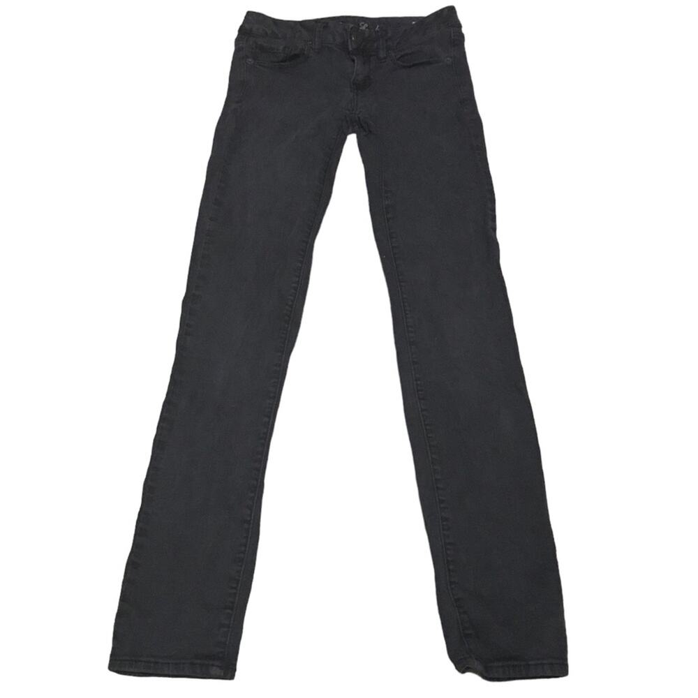 American Eagle Outfitters Super Stretch Skinny Black Denim Jeans Size 2 Regular